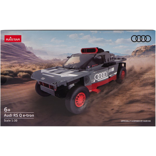 Конструктори з унікальними деталями - Конструктор Rastar Bricks Audi RS Q e-tron 1:30 Сірий 367 деталей (454.00.87)