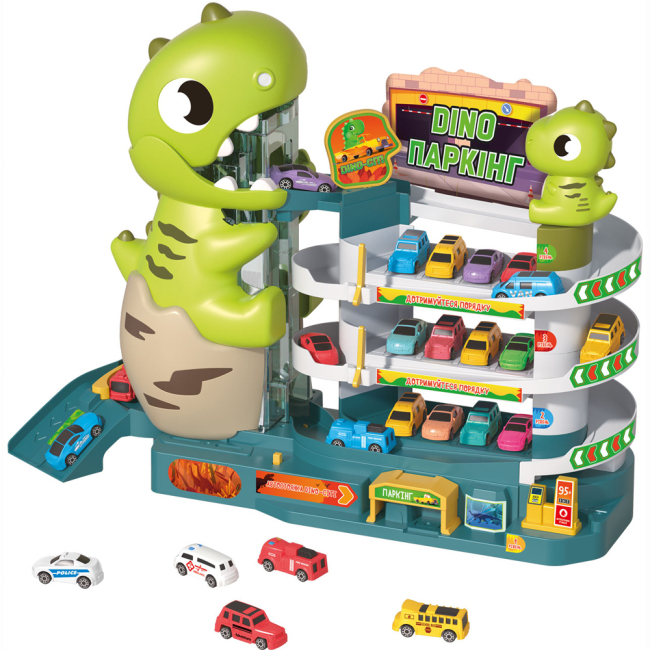 Паркинги и гаражи - Игровой набор Zipp toys Dino Паркинг электрический (532.01.26)