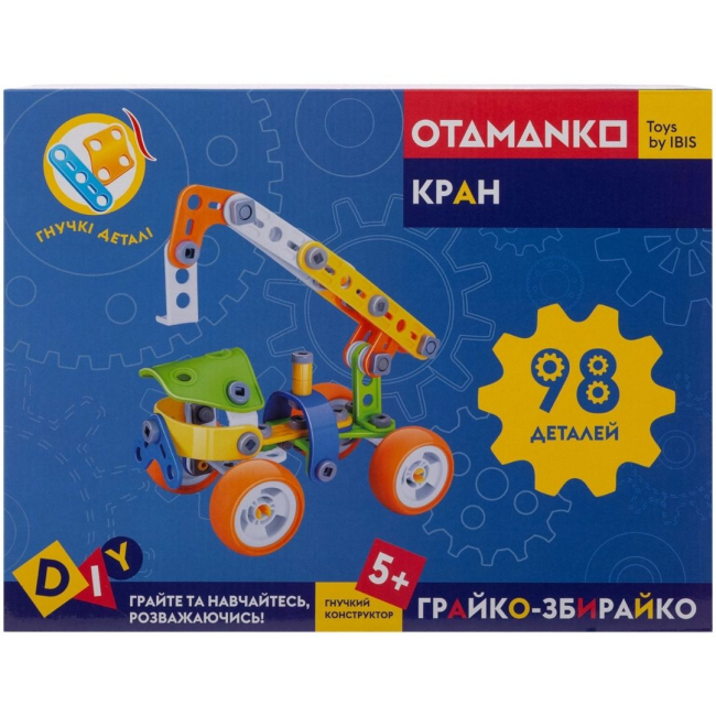 Конструктори з унікальними деталями - Конструктор Otamanko Грайко-збирайко 98 деталей (532.01.71)