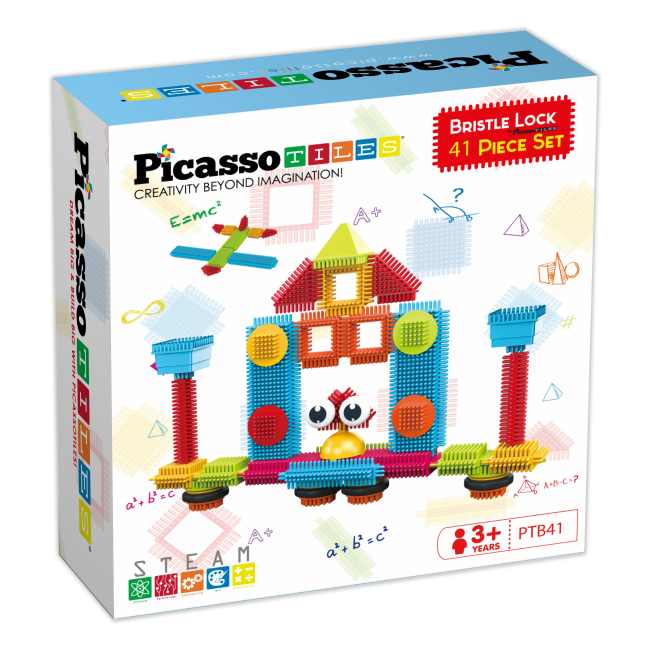 Конструктори з унікальними деталями - Конструктор Picasso tiles Hedgehog building blocks set 41 деталь (817338027384)