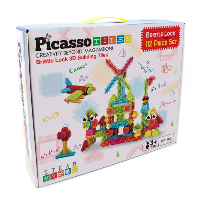 Конструкторы с уникальными деталями - Конструктор Picasso tiles Hedgehog building blocks set 112 деталей (817338022631)