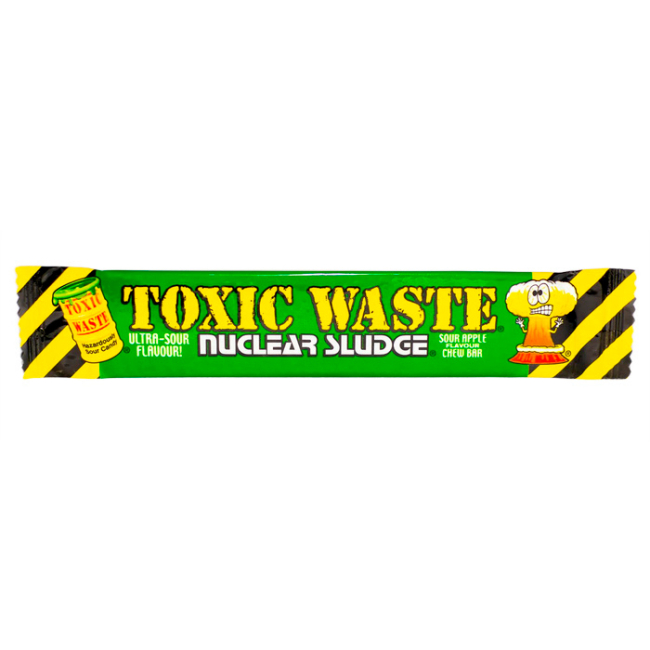 Солодощі - Жувальні полоски Toxic Waste Яблуко (5060045050519)