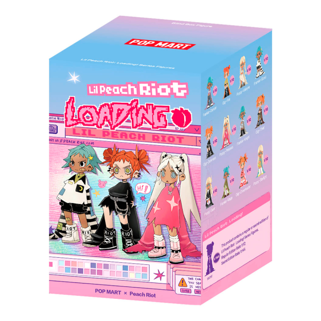 Фигурки персонажей - Коллекционная фигурка-сюрприз Pop Mart Lil Loading Peach Riot (PRLL-01)