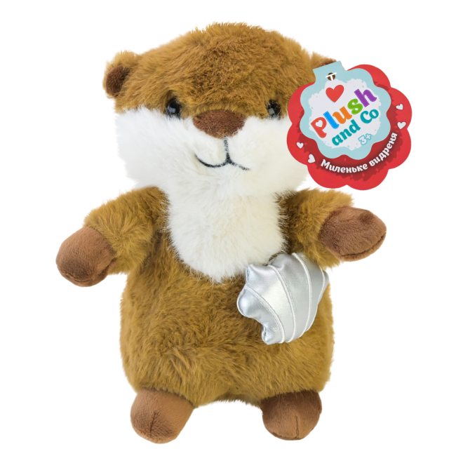 М'які тварини - М'яка іграшка Країна Іграшок Plush and Co Видреня з мушлею 22 см (PLC25008/3)