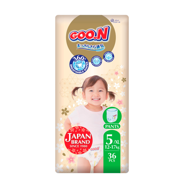 Товари для догляду - Трусики-підгузки Goo.N Premium soft XL (12-17 кг) 36 штук (F1010101-158)