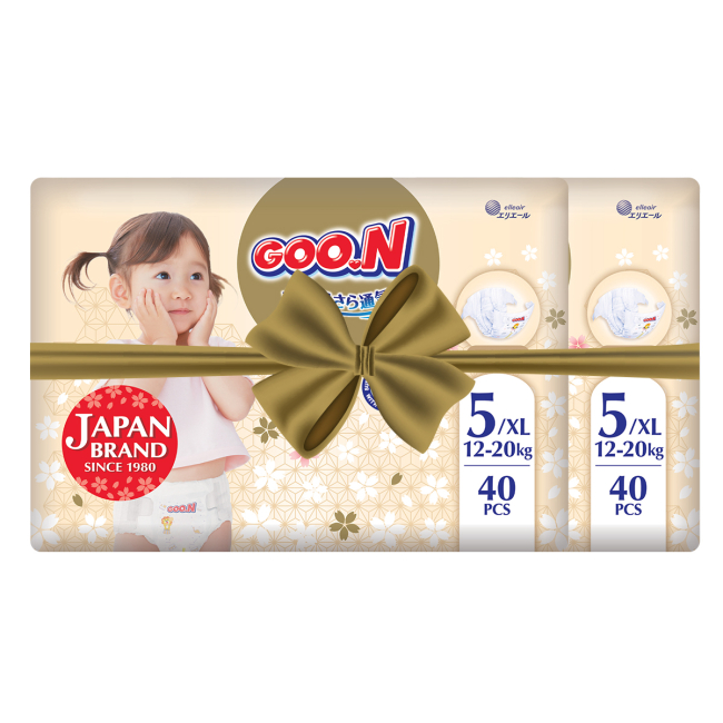 Товари для догляду - Підгузки Goo.N Premium soft XL (12-20 кг) 80 штук (F1010101-150-2)