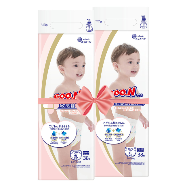 Товари для догляду - Підгузки Goo.N Plus XL (12-20 кг) 76 штук (21000630-2)