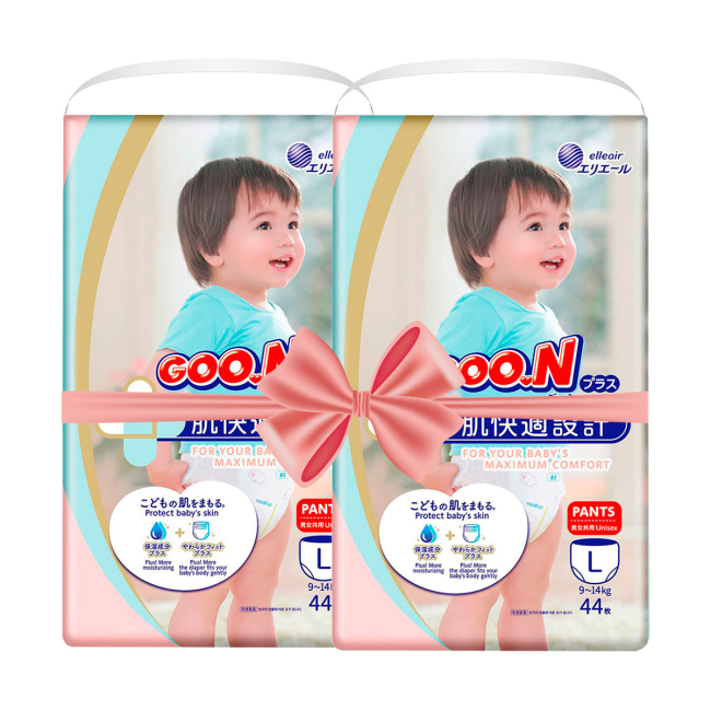 Товары по уходу - Трусики-подгузники Goo.N Plus L (9-14 кг) 88 штук (21000632-2)