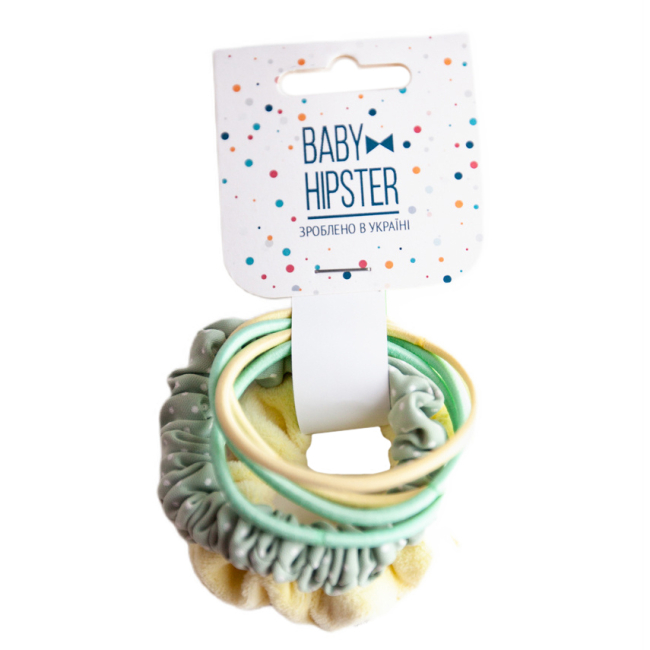 Біжутерія та аксесуари - Сет резинок Baby Hipster Sunday green (2110000049300)
