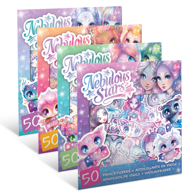 Набори для творчості - ​Набір вінілових наліпок Nebulous stars Зірки туманного світу в асортименті (11460)