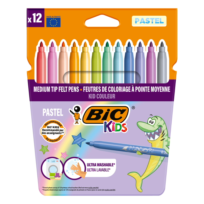 Канцтовари - Фломастери BIC Kid Coleour 12 кольорів (bc975110)