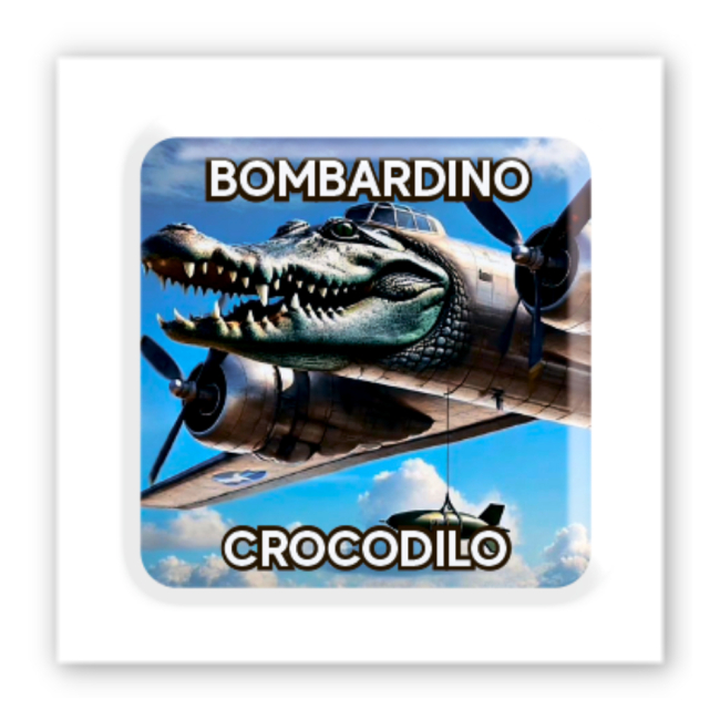 Наборы для творчества - 3D-стикер Tattooshka Bombardino Crocodilo (SX-305)