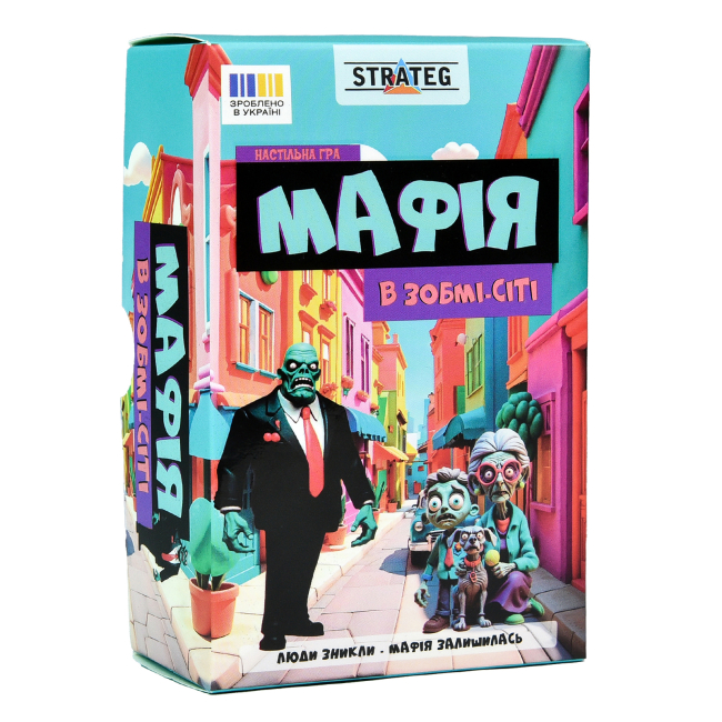 Настільні ігри - Настільна гра Strateg Мафія в Зомбі-сіті (30829)