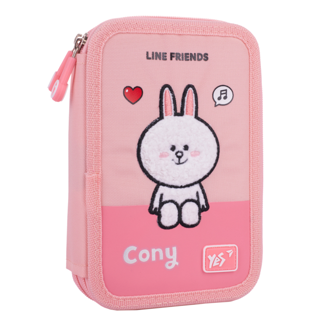 Пеналы и кошельки - Пенал жесткий Yes HP-01 Line Friends Pretty Choco and Cony (533638)