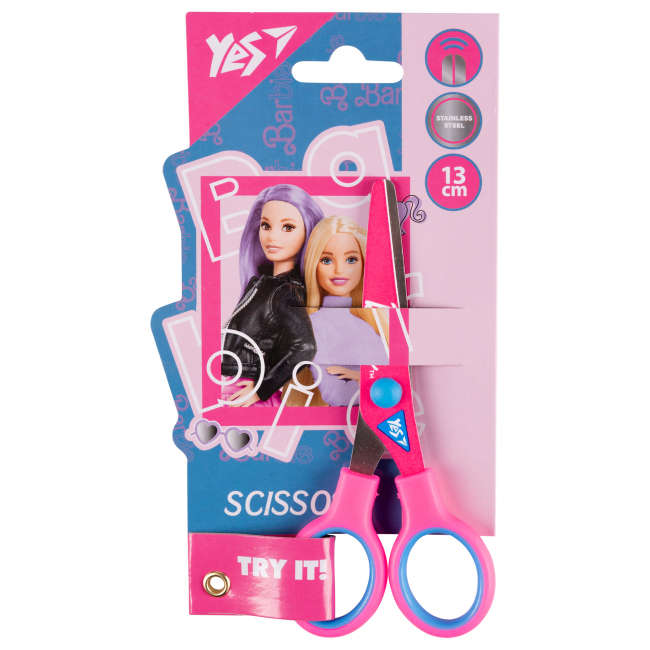 Канцтовары - Ножницы Yes Barbie 13 см с принтом на лезвии (480438)