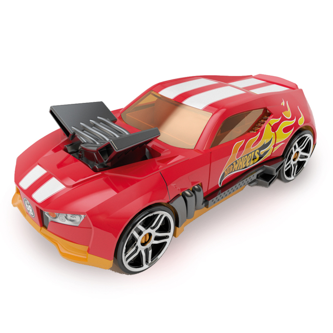 Паркінги і гаражі - Гоночний автомобіль-гараж Hot Wheels Червоний 2 в 1 (HWCC15R) 