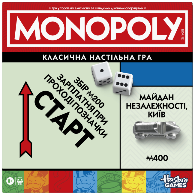 Настільні ігри - Настільна гра Hasbro Gaming Монополія класична оновлена (G0009657)