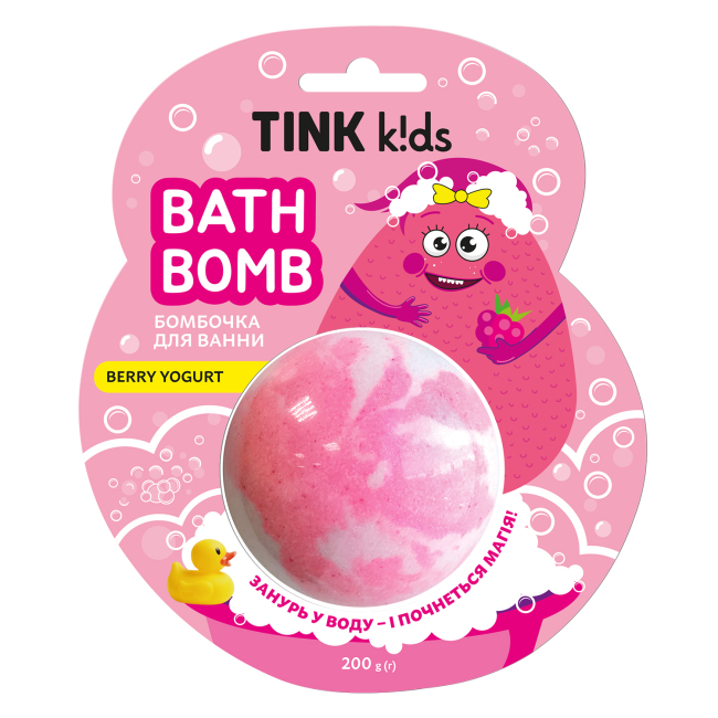 Косметика - ​Бомбочка для ванни Tink kids Berry Yogurt (4823109411869)
