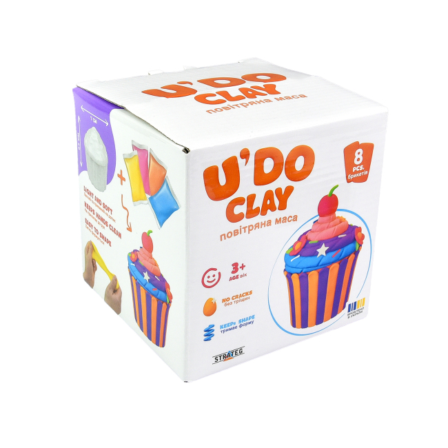 Наборы для лепки - Масса для лепки Strateg U DO Clay Кекс (4823113884307)