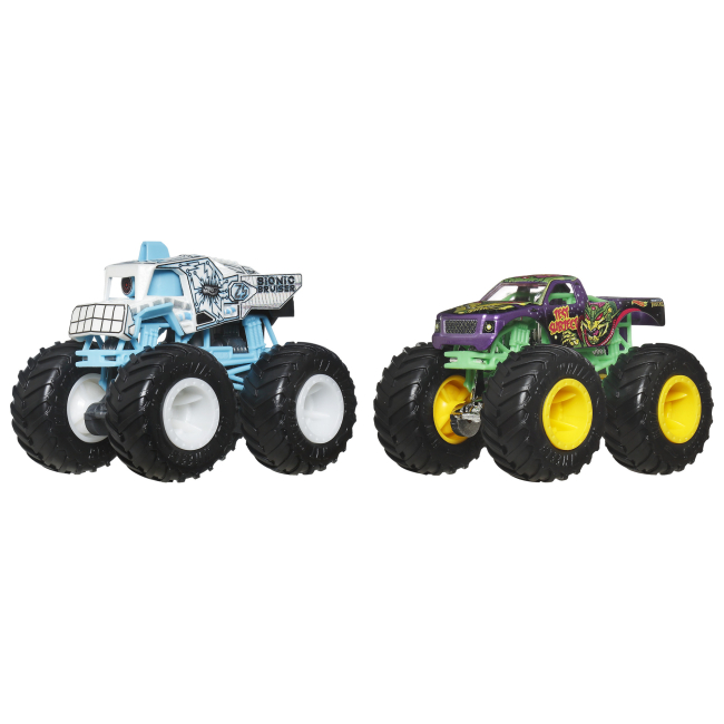 Автомоделі - Набір машинок Hot Wheels Monster Trucks Bionic bruiser vs Test subject (FYJ64/JCC68)
