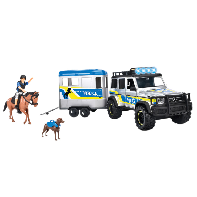 Транспорт і спецтехніка - ​Ігровий набір Dickie Toys Поліція Перевезення коней (3717007)