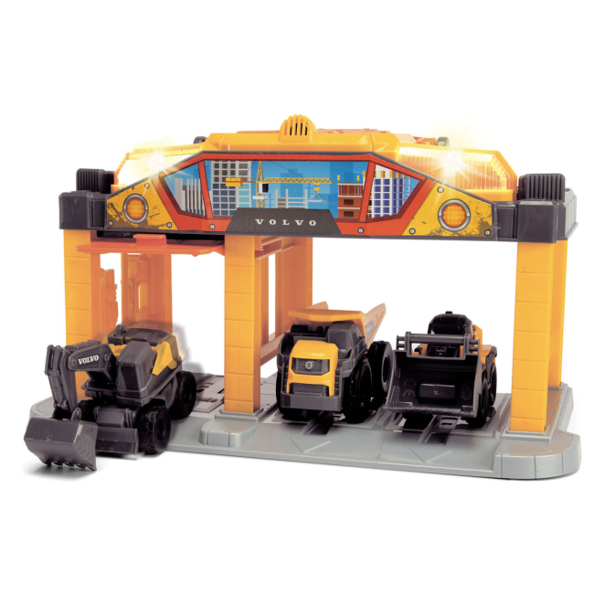 Транспорт и спецтехника - ​Игровой набор Dickie Toys Вольво Строительная микростанция (3725010)