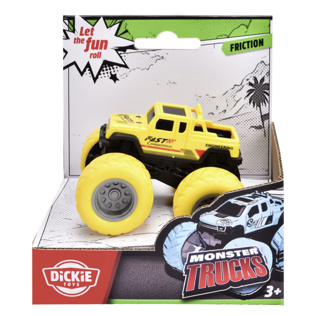 Автомодели - Автомодель Dickie Toys Монстр трак желтая (3761002/2)