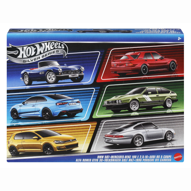 Автомодели - Набор автомоделей Hot Wheels Silver series Дорогами Европы (JBY79)