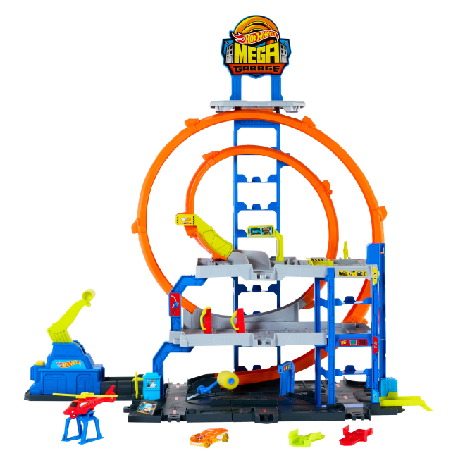 Паркинги и гаражи - Игровой набор Hot Wheels City Гараж с мега петлей (JBM74)