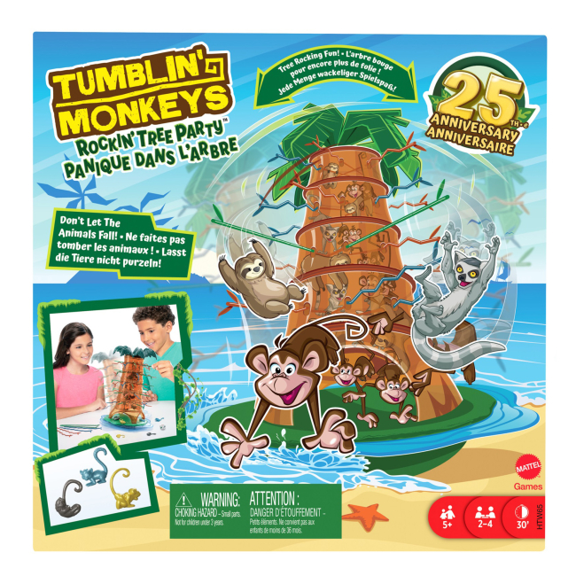 Настольные игры - Настольная игра Mattel Games Обезьянки-акробатки на дереве (HTW65)