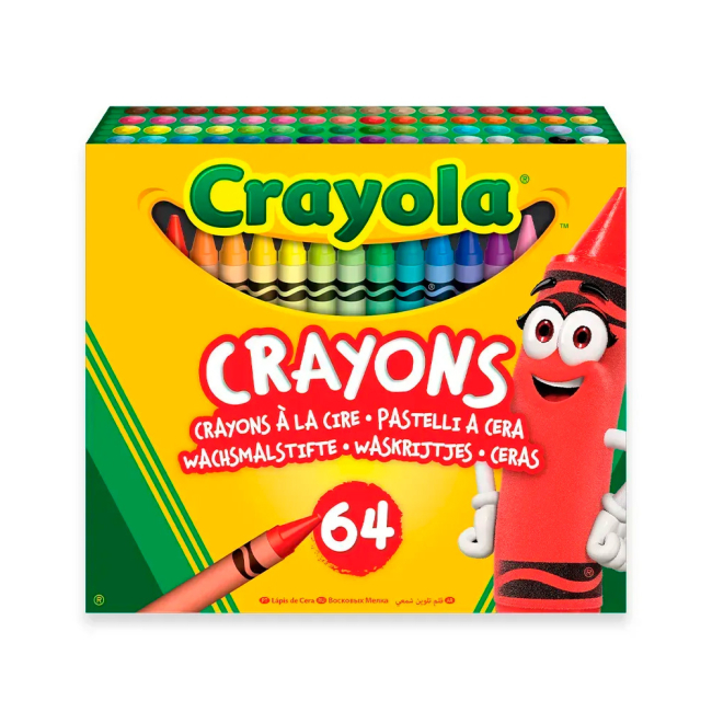 Канцтовари - Набір воскової крейди Crayola 64 шт (52-6448)
