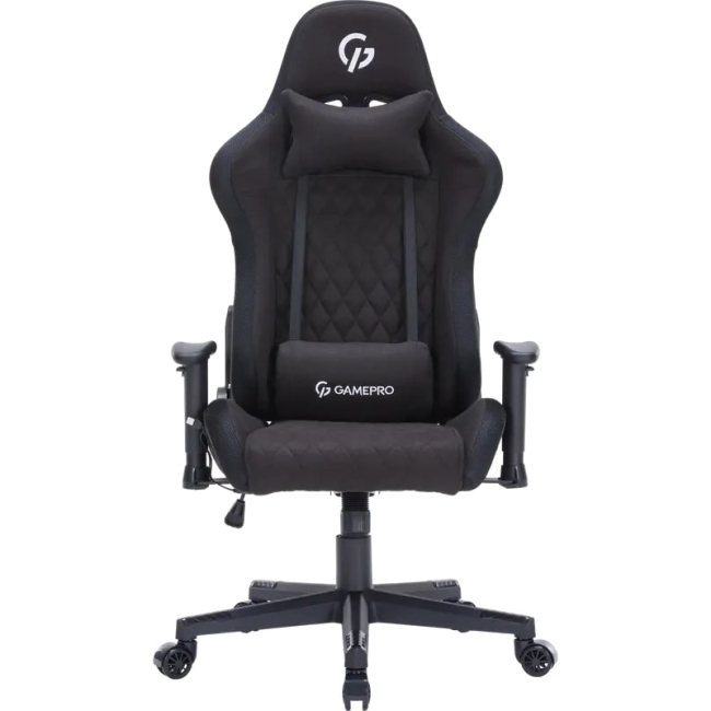 Меблі для геймерів - Ігрове крісло GamePro Size L Fabric Black (GC700FB RGB)