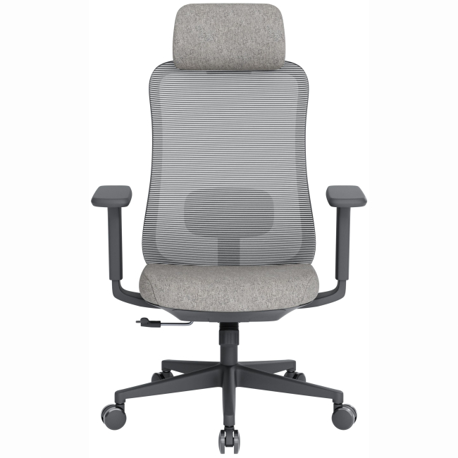 Меблі для геймерів - Крісло OfficePro Wave Black/Dark Gray (OC599-B-DG-DG)