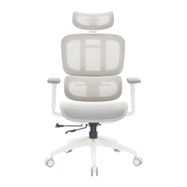 Мебель для геймеров - Кресло OfficePro Skyline Footrest White/Light Gray (OC680-W-LG-LG)