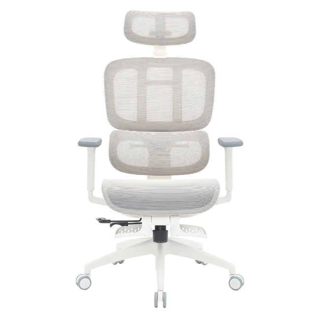 Меблі для геймерів - Крісло OfficePro Skyline Footrest White/Light Gray (OC750-W-LG-LG)
