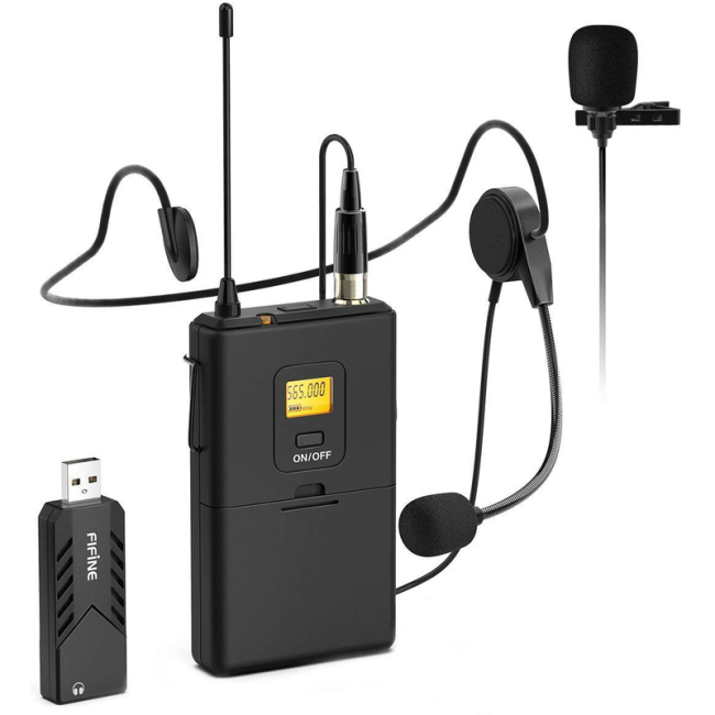 Мікрофони - Петличний радіомікрофон Fifine (K031B)