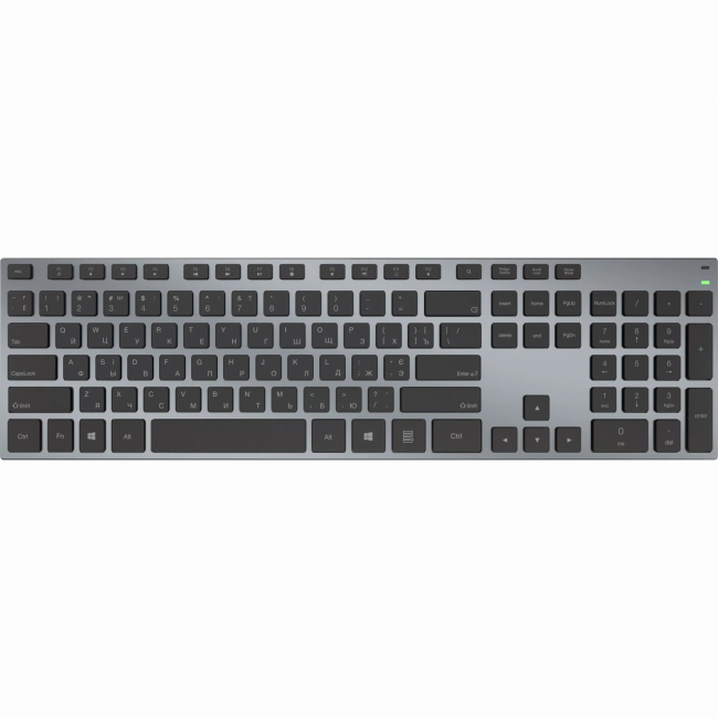 Клавиатура и мыши - Клавиатура OfficePro USB адаптер 2.4 ГГц Bluetooth серый металлик (SK1500)