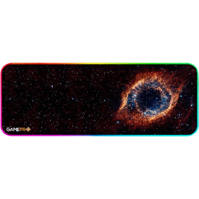 Клавиатура и мыши - Игровая поверхность GamePro Nitro XL Black с принтом и подсветкой RGB USB (MP636)