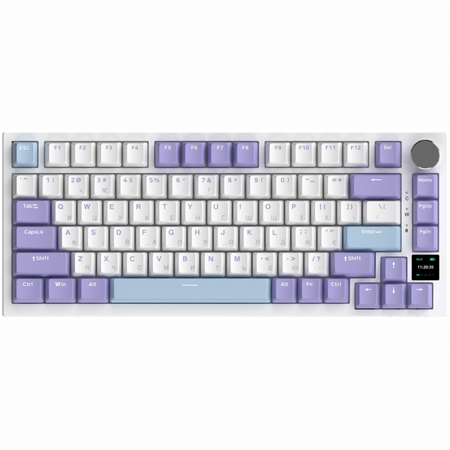Клавиатура и мыши - ​Клавиатура Ajazz AK820 Pro Gift Switch Purple RGB With Screen (AK820PRO-G-PWB)