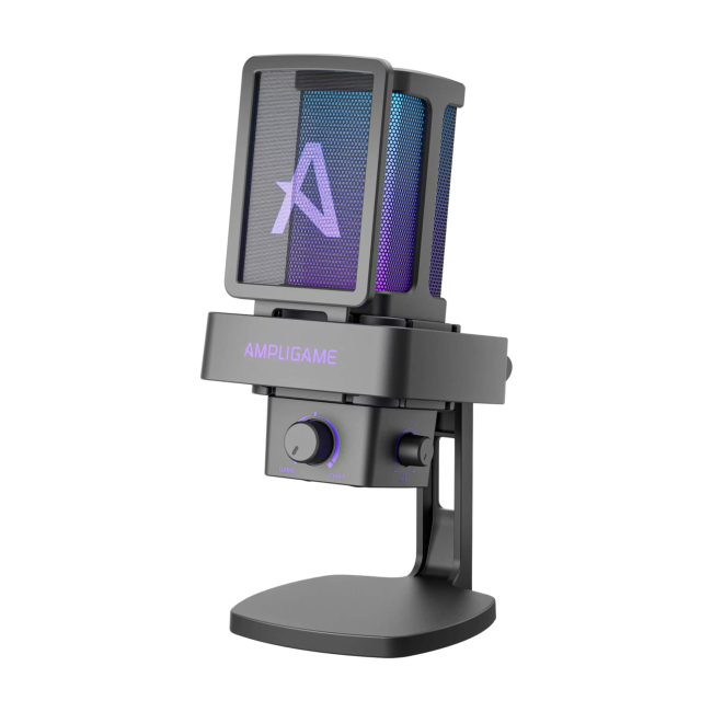 Микрофоны - Микрофон конденсаторный Fifine Ampligame USB Black (Q8PRO)