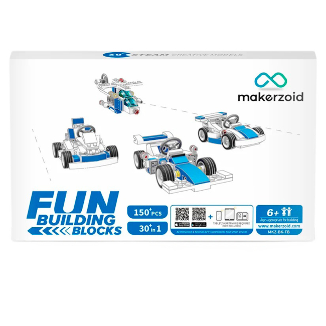 Блочные конструкторы - Конструктор Makerzoid Fun Building Blocks 150 элементов (MKZ-BK-FB)
