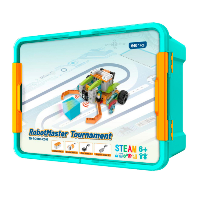 Конструктори з унікальними деталями - Конструктор Makerzoid Robot Tournament Premium 640 елементів (MKZ-RM-TRT)