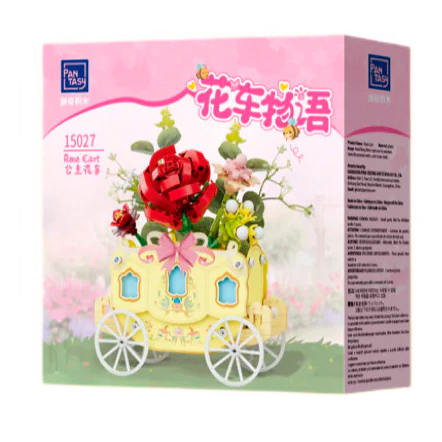 Блочные конструкторы - Конструктор Pantasy Original Flower Cart Корзина с розами 264 элемента (15027)