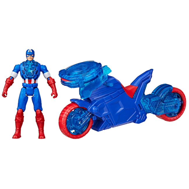 Фигурки персонажей - ​Игровой набор Marvel Мстители Мотоцикл Капитана Америки (G0889)
