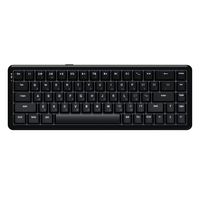 Клавиатура и мыши - Клавиатура Ajazz AK680 MAX Magnetic Switch-ABS Black Keycaps-RGB-Aluminum Positioning Plate-Wired Version (AK680-WM-B-A)