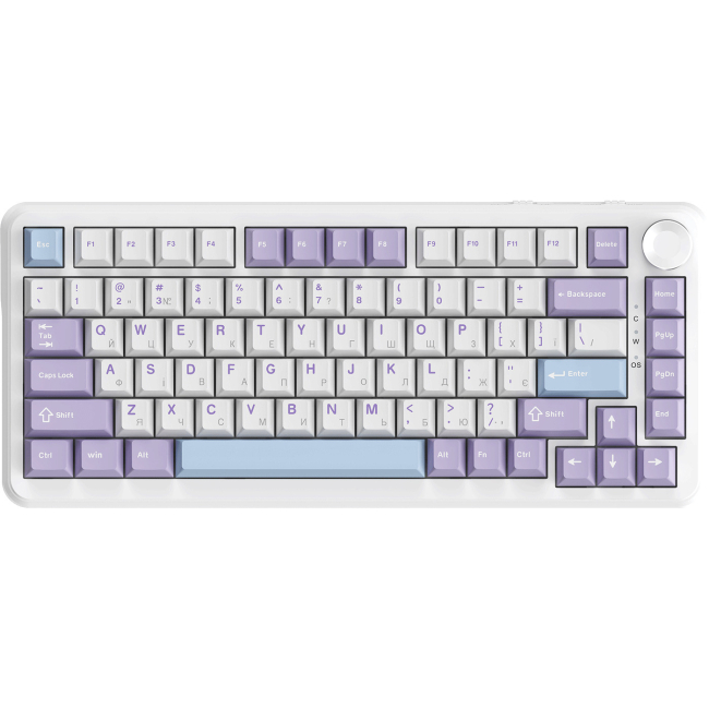Клавіатура і миші - ​Клавіатура Ajazz AK820 MAX Magnetic switches Purple-White-Blue-RGB (AK820MAX-WM-PWB)