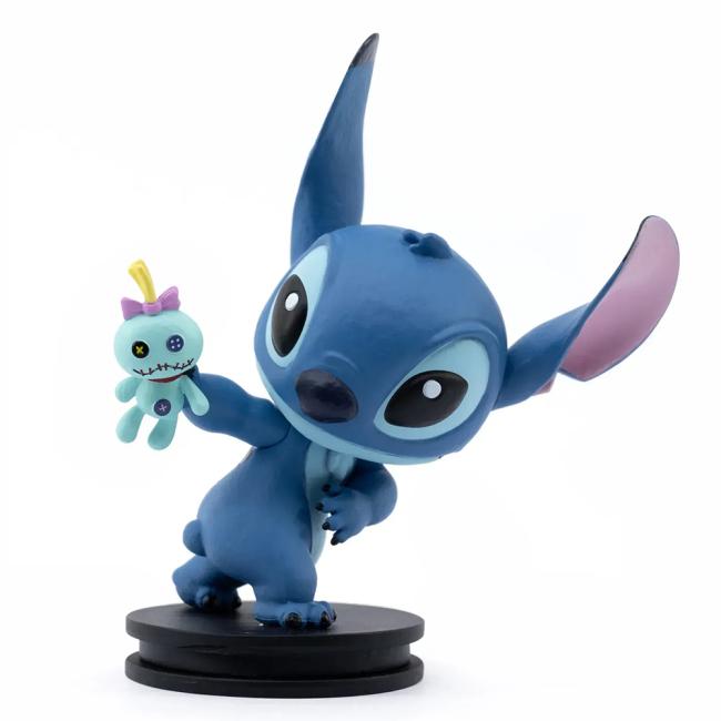 Фигурки персонажей - Коллекционная фигурка Yume Hero Box Stitch Стич, бросающий Скрамп (15846)