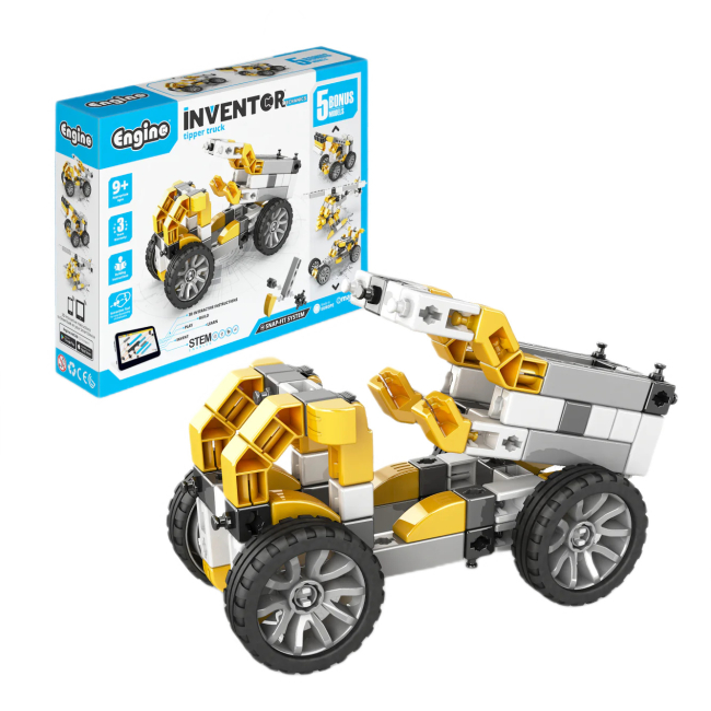 Конструктори з унікальними деталями - Конструктор Engino Inventor Mechanics Самоскид 5 в 1 (IN21)