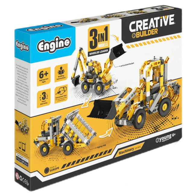 Блочные конструкторы - Конструктор Engino Creative Builder Погрузчик 3 в 1 (CB-M20)