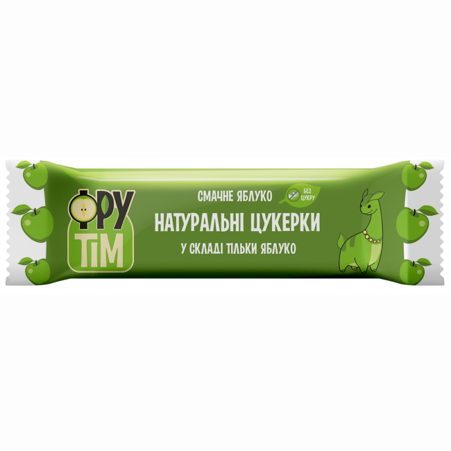 Сладости - Конфеты натуральные ФруТим Яблочные 50 г (4820200260013)